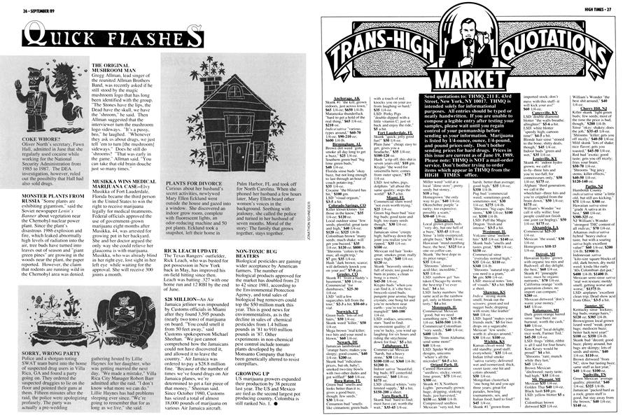 TRANS-HIGH MARKET QUOTATIONS