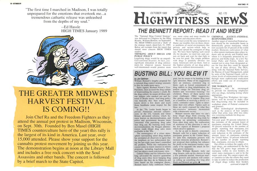 THE BENNETT REPORT: READ IT AND WEEP