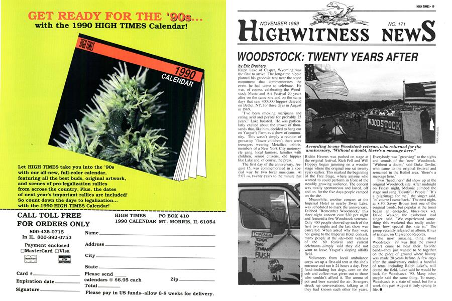 WOODSTOCK: TWENTY YEARS AFTER
