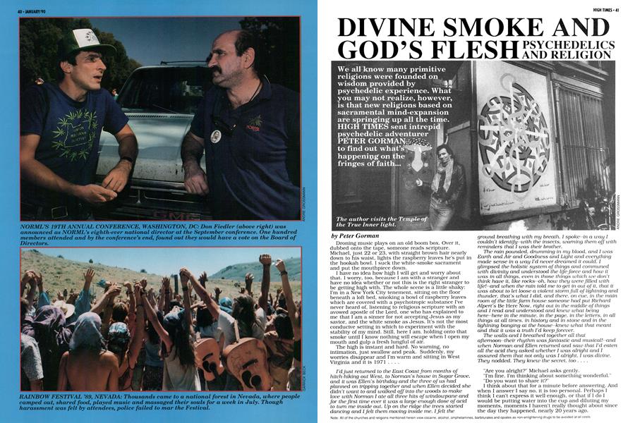 DIVINE SMOKE AND GOD'S FLESH PSYCHEDELICS AND RELIGION