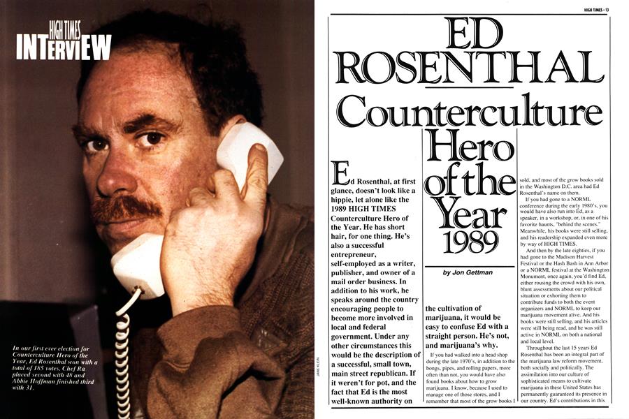 ED ROSENTHAL
