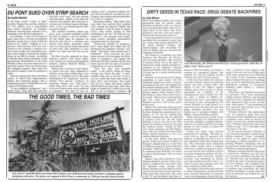 DU PONT SUED OVER STRIP SEARCH