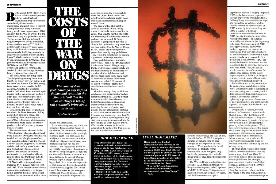 THE COSTS OF THE WAR ON DRUGS