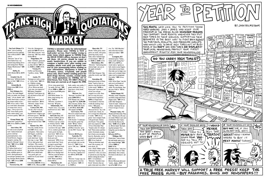 TRANS-HIGH MARKET QUOTATIONS