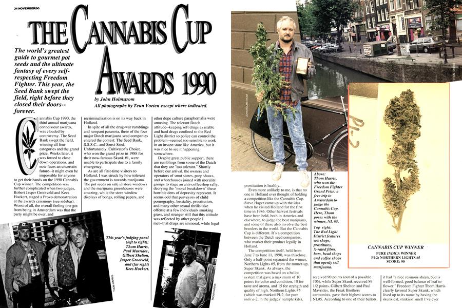 THE CANNABIS CUP AWARDS 1990