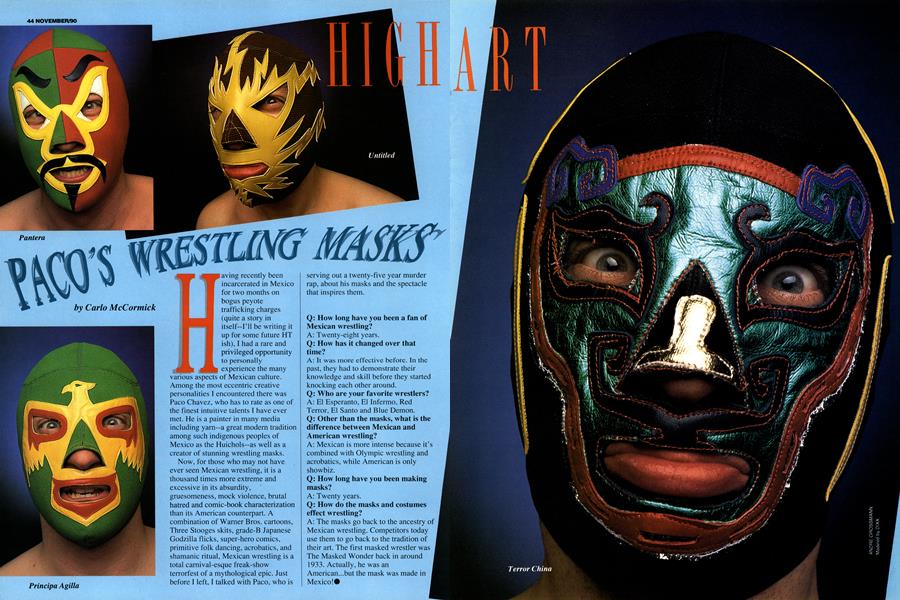PACO'S WRESTLING MASKS