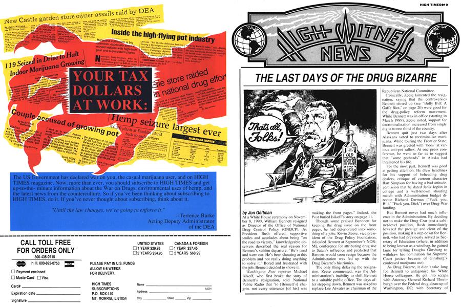 THE LAST DAYS OF THE DRUG BIZARRE