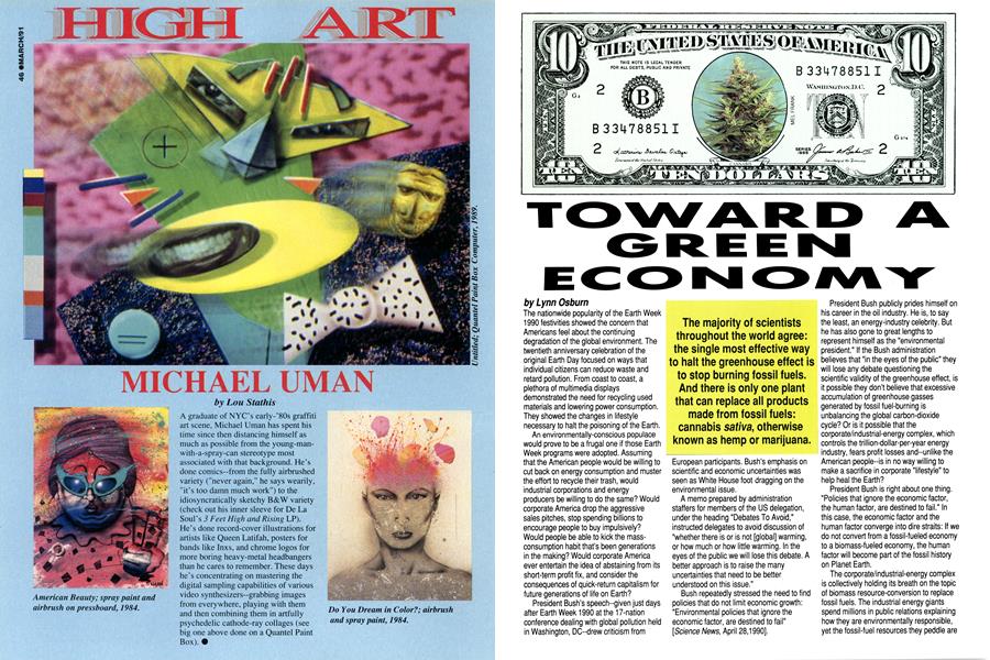 TOWARD A GREEN ECONOMY