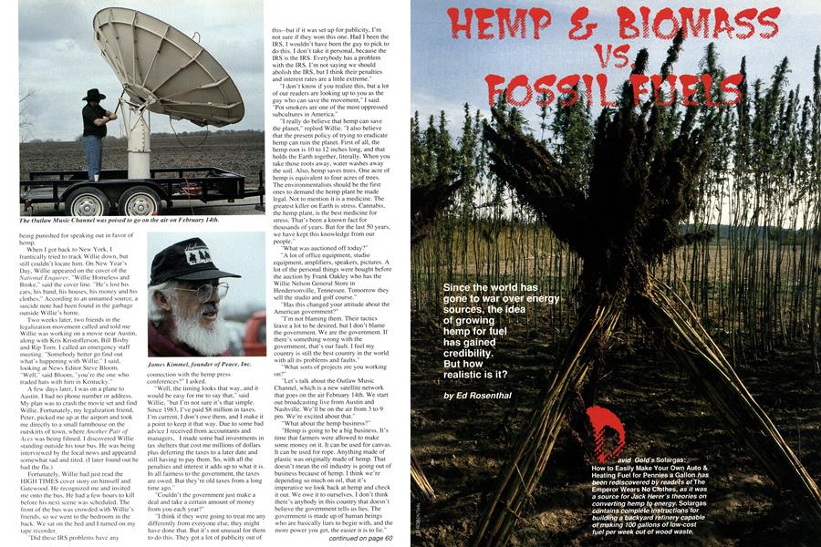 HEMP & BIOMASS VS. FOSSIL FUELS