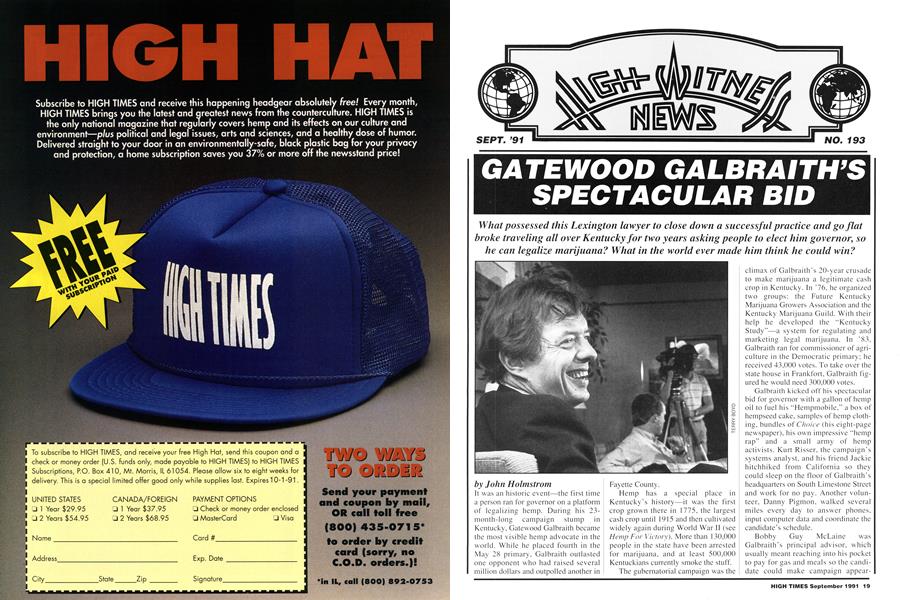 GATEWOOD GALBRAITH’S SPECTACULAR BID