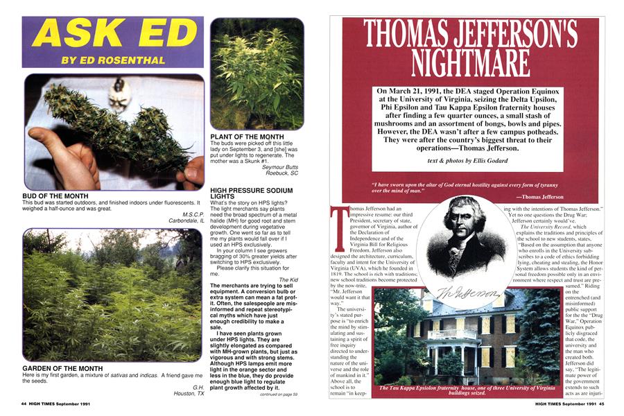 THOMAS JEFFERSON'S NIGHTMARE