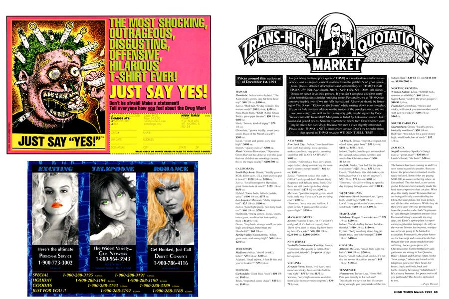 TRANS-HIGH MARKET QUOTATIONS