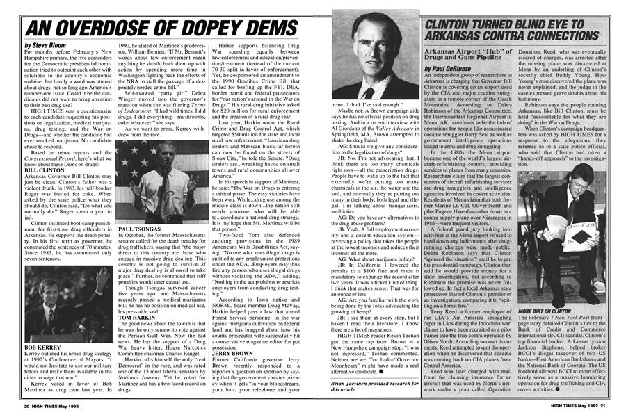AN OVERDOSE OF DOPEY DEMS