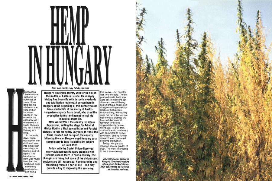 HEMP IN HUNGARY