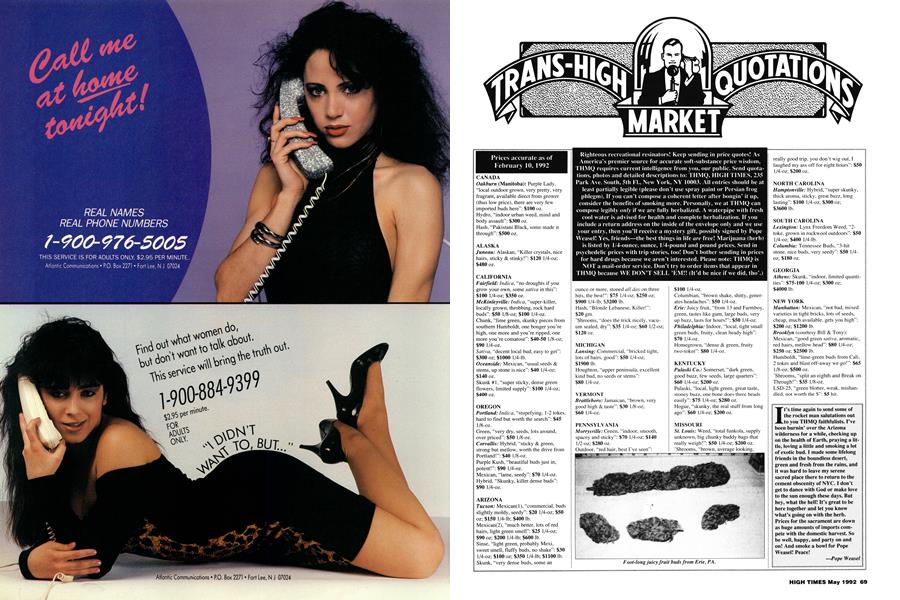 TRANS-HIGH MARKET QUOTATIONS