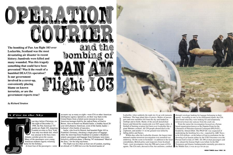 OPERATION COURIER and the bombing of PAN AM Flight 103