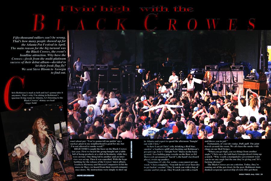 Flyin' high BLACK with the CROWES