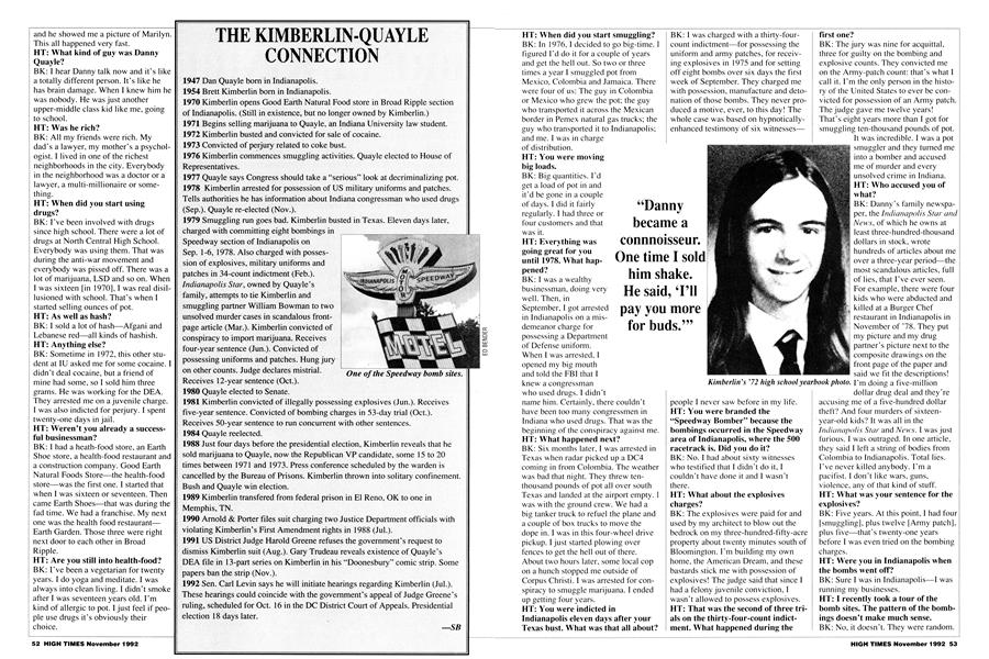 THE KIMBERLIN-QUAYLE CONNECTION