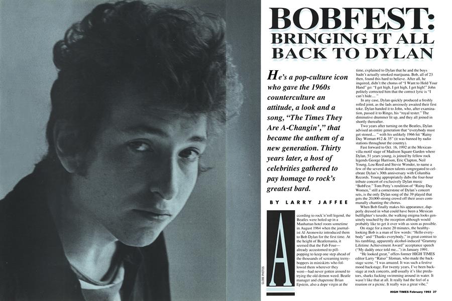 BRINGING IT ALL BACK TO DYLAN