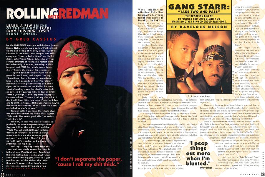 ROLLING WITH REDMAN | High Times | MARCH 1993
