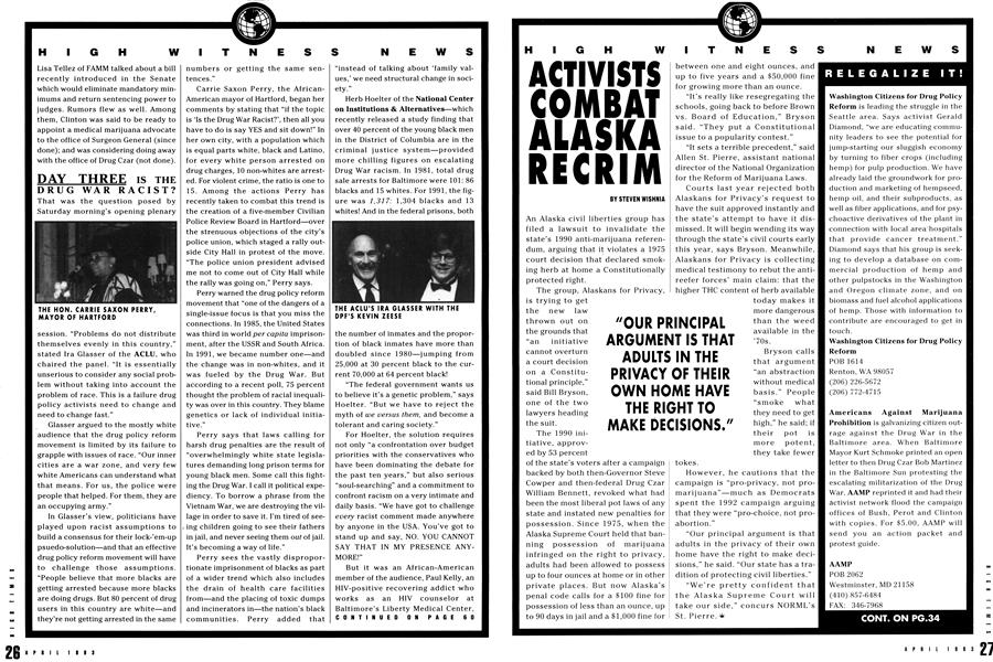 ACTIVISTS COMBAT ALASKA RECRIM