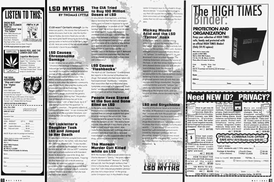 LSD MYTHS