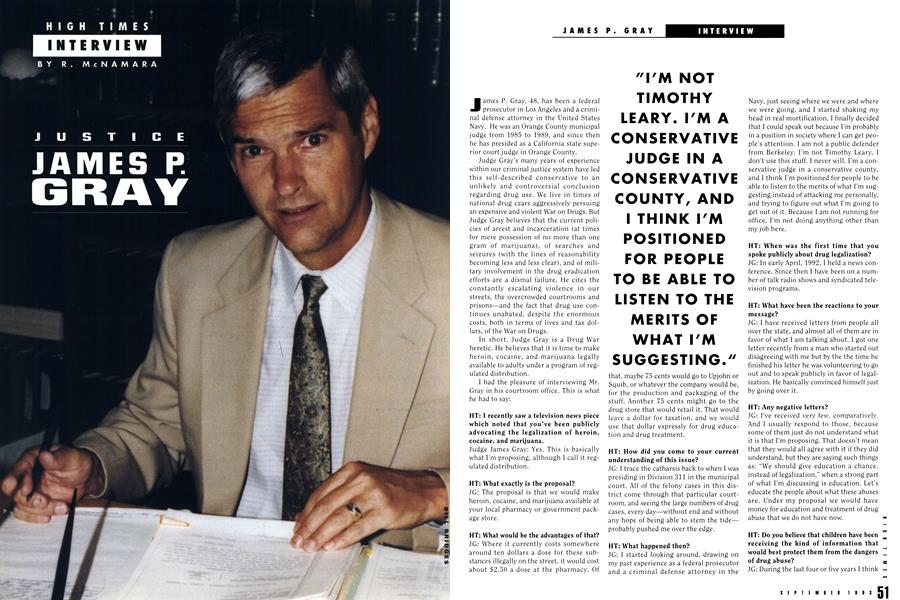 JUSTICE JAMES P. GRAY