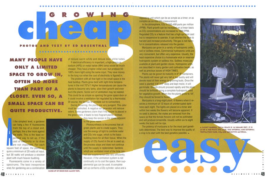 GROWING cheap & easy