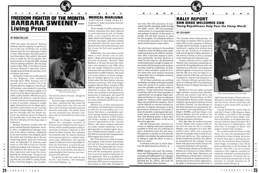 FREEDOM FIGHTER OF THE MONTH: BARBARA SWEENEY—Living Proof