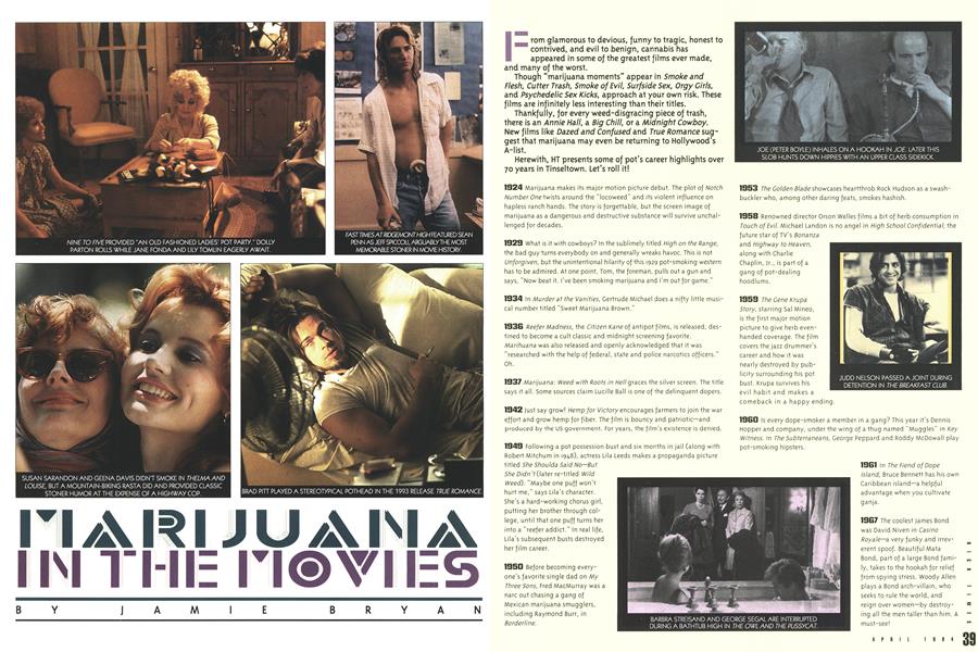 MARIJUANA IN THE MOVIES