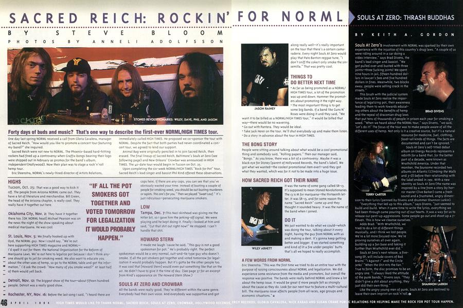 SACRED REICH: ROCKIN' FOR NORML