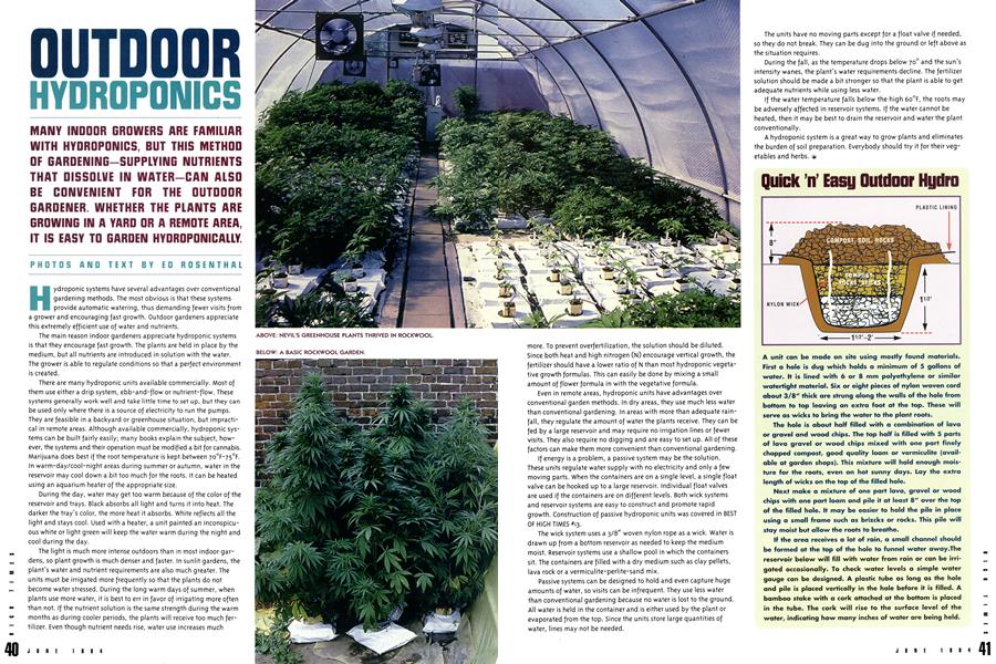 OUTDOOR HYDROPONICS