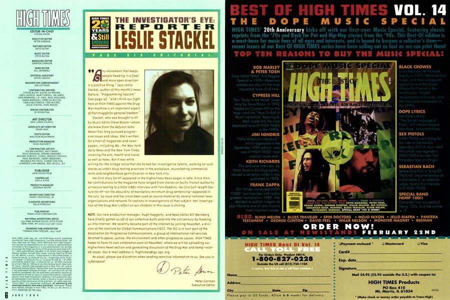 THE INVESTIGATOR'S EYE: REPORTER LESLIE STACKEL