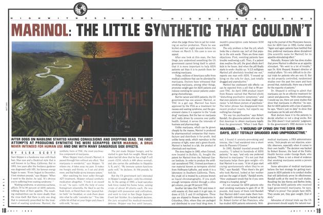 MARINOL: THE LITTLE SYNTHETIC THAT COULDN'T