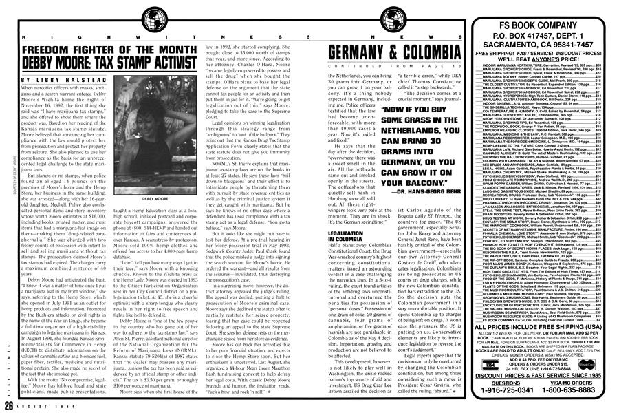 DEBBY MOORE: TAX STAMP ACTIVIST