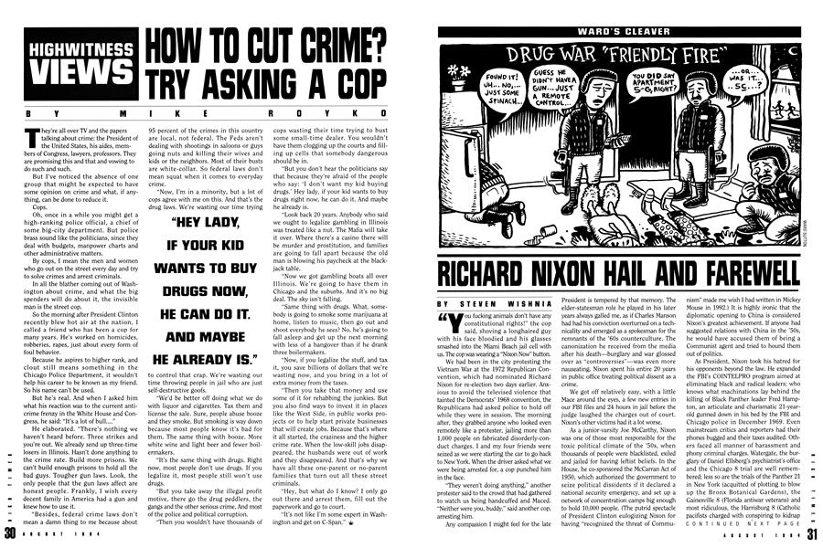 RICHARD NIXON HAIL AND FAREWELL