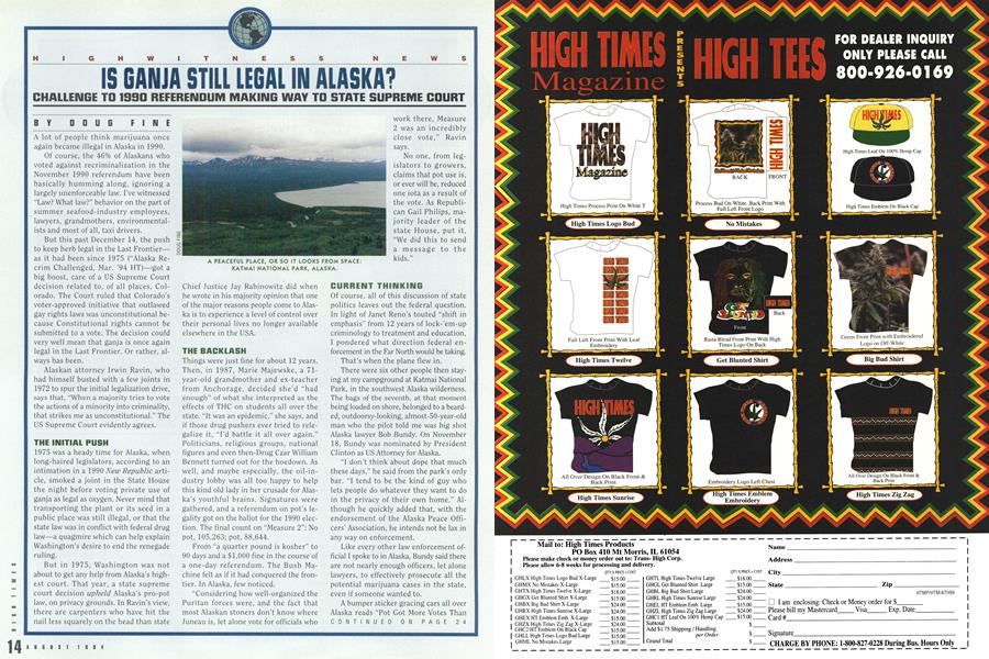 IS GANJA STILL LEGAL IN ALASKA?