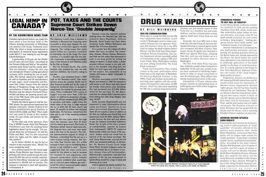 DRUG WAR UPDATE