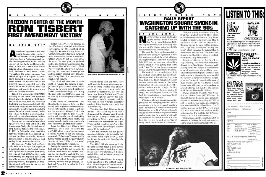 FREEDOM FIGHTER OF THE MONTH RON TISBERT FRIST AMENDMENT VICTORY