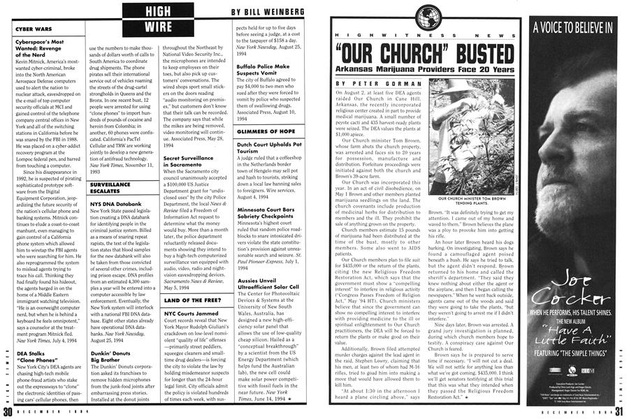 "OUR CHURCH" BUSTED
