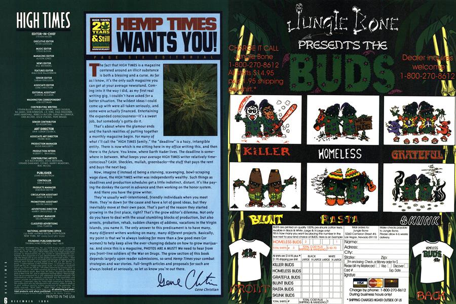 HEMP TIMES WANTS YOU!
