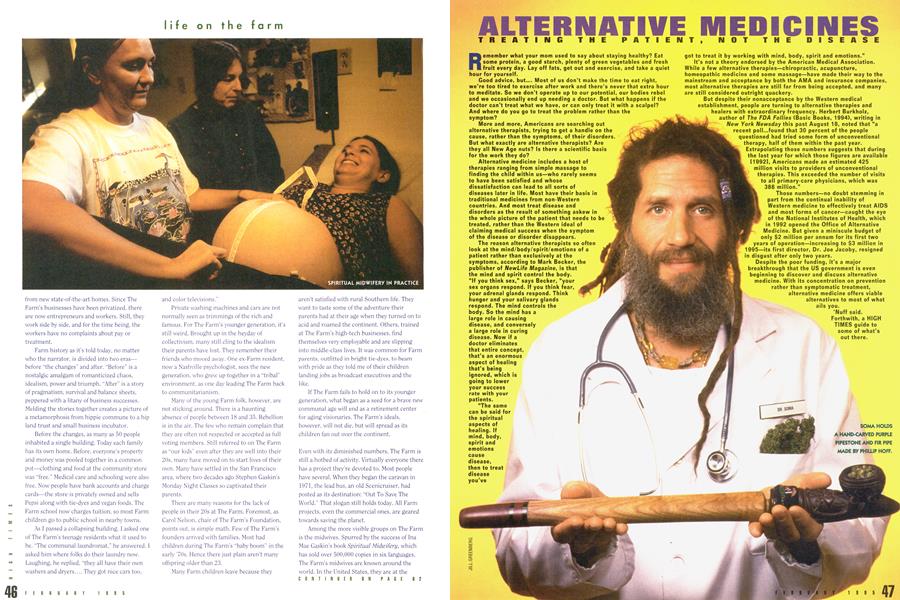 ALTERNATIVE MEDICINES