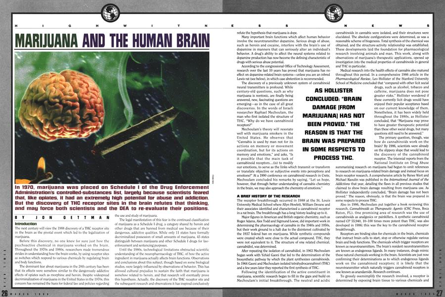 MARIJUANA AND THE HUMAN BRAIN
