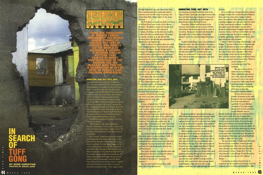 IN SEARCH OF TUFF GONG