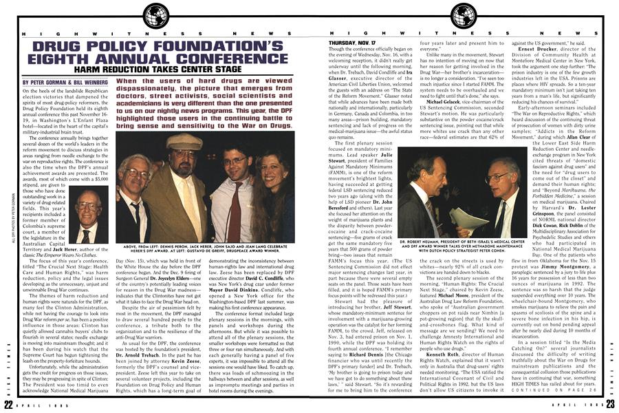 DRUG POLICY FOUNDATION'S EIGHTH ANNUAL CONFERENCE