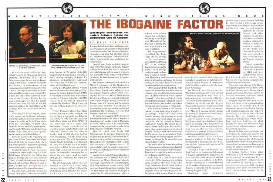 THE IBOGAINE FACTOR