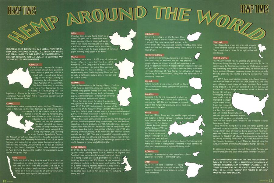 HEMP AROUND THE WORLD