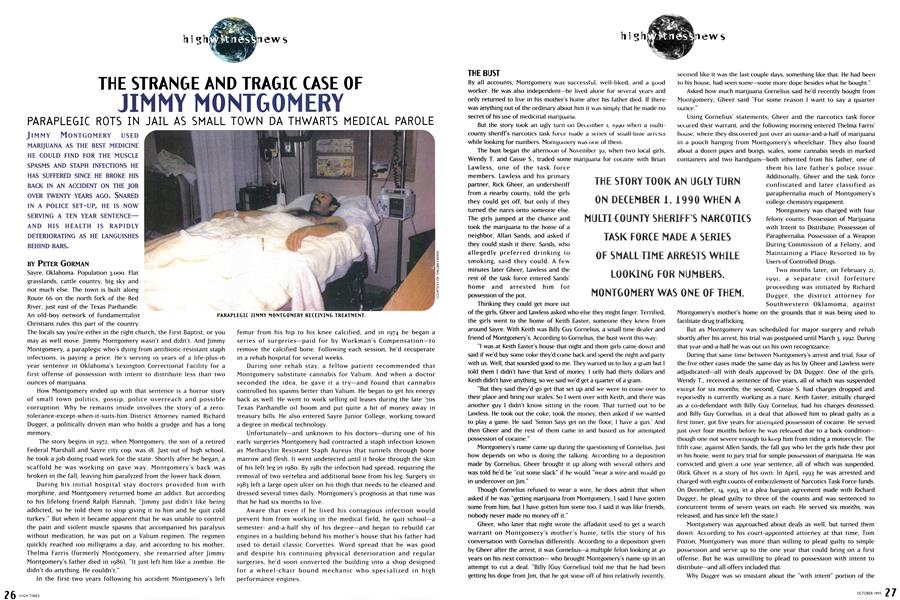 THE STRANGE AND TRAGIC CASE OF JIMMY MONTGOMERY