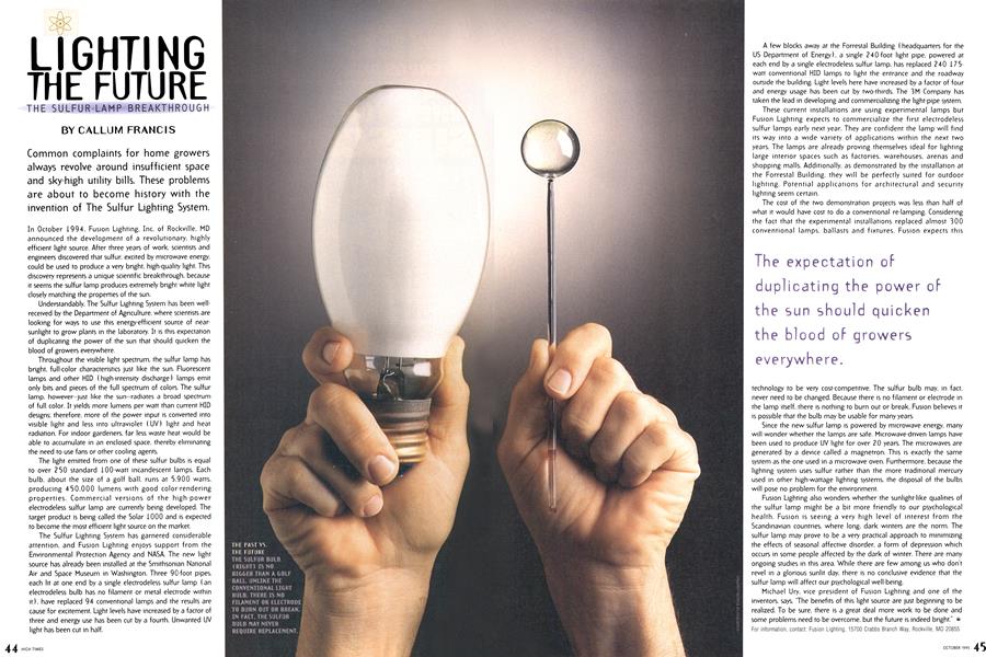 LIGHTING THE FUTURE