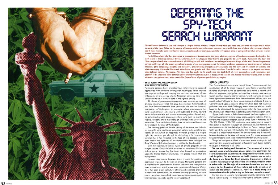 DEFEATING THE SPY-TECH SEARCH WARRANT